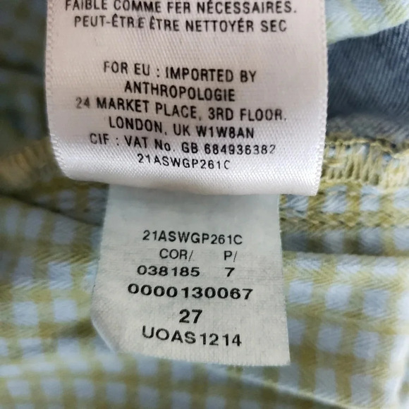 Pilcro Anthropologie Sailor Jeans Slim Straight Ankle Dark Wash Denim - Picture 10 of 10